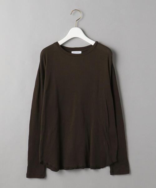 BEAUTY&YOUTH UNITED ARROWS(ビューティーアンドユースユナイテッドアローズ)の「BY コットンガーゼ クルーネックカットソー プルオーバー -ウォッシャブル-(Tシャツ/カットソー・レディース・ホワイト/ブラック/ダークブラウン・FREE)」の11枚目の写真