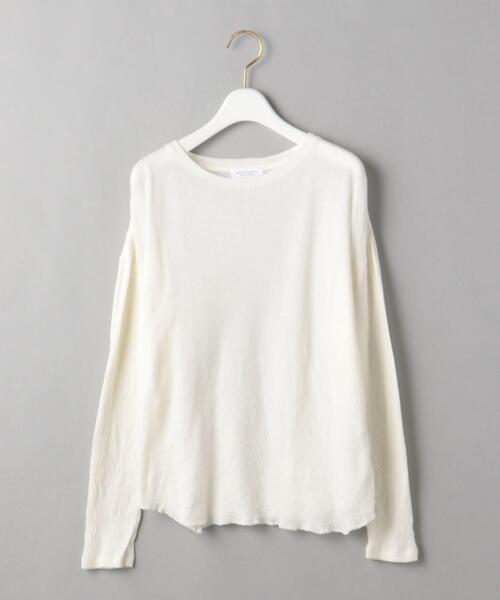 BEAUTY&YOUTH UNITED ARROWS(ビューティーアンドユースユナイテッドアローズ)の「BY コットンガーゼ クルーネックカットソー プルオーバー -ウォッシャブル-(Tシャツ/カットソー・レディース・ホワイト/ブラック/ダークブラウン・FREE)」の16枚目の写真