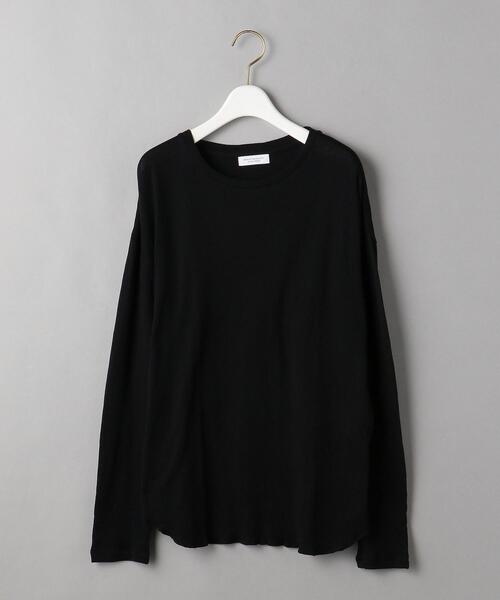 BEAUTY&YOUTH UNITED ARROWS(ビューティーアンドユースユナイテッドアローズ)の「BY コットンガーゼ クルーネックカットソー プルオーバー -ウォッシャブル-(Tシャツ/カットソー・レディース・ホワイト/ブラック/ダークブラウン・FREE)」の14枚目の写真