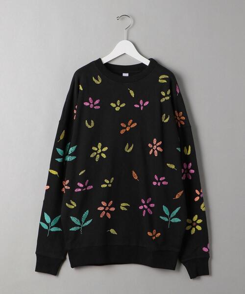 niche.(ニッチ)の「<Niche. (ニッチ) > FLOWERS EMB SWEAT/スウェット(スウェット・メンズ・ブラック/ホワイト・L/XL)」の2枚目の写真