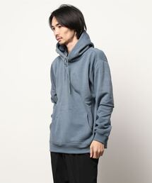 裏起毛袖フェイクレイヤードBIGプルパーカー(M1)