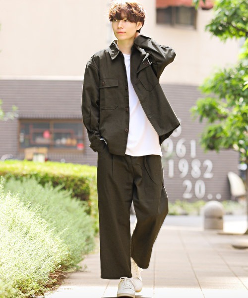 LUXSTYLE(ラグスタイル)の「ツイルテーパードパンツ(その他パンツ・メンズ・ブラック/グレー/カーキ・M/L)」の6枚目の写真