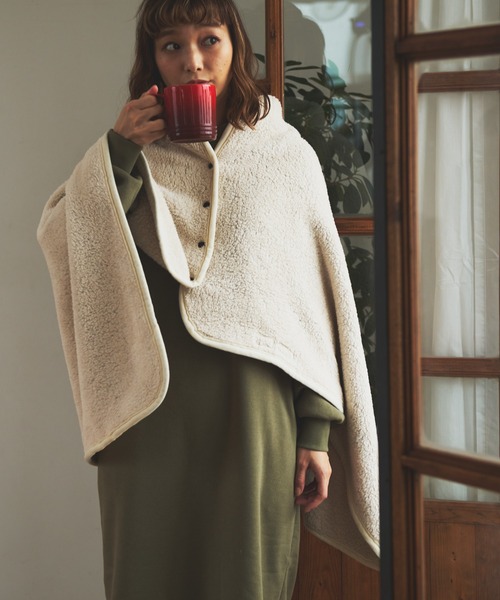 OUTDOOR PRODUCTS（アウトドアプロダクツ）の「【OUTDOOR PRODUCTS/アウトドアプロダクツ】THERMO SOLAR 起毛　静電気抑制  洗濯可能　3wayブランケット（アウトドアグッズ・レディース・ブラック/ブラウン/チャコールグレー/ベージュ・FREE）」の4枚目の写真