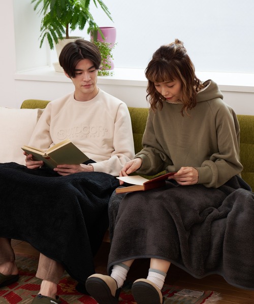 OUTDOOR PRODUCTS（アウトドアプロダクツ）の「【OUTDOOR PRODUCTS/アウトドアプロダクツ】THERMO SOLAR 起毛　静電気抑制  洗濯可能　3wayブランケット（アウトドアグッズ・レディース・ブラック/ブラウン/チャコールグレー/ベージュ・FREE）」の7枚目の写真