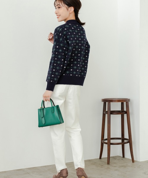 Edit Sheen(エディットシーン)の「ノルディック柄カーディガン(カーディガン/ボレロ・レディース・ネイビー/レッド・MEDIUM)」の17枚目の写真