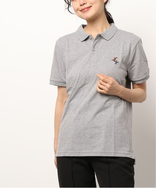 GIORDANO（ジョルダーノ）の「[GIORDANO] ナポレオン刺繍ポロシャツ ユニセックス（ポロシャツ・レディース・ブラック/ベージュ/ブルー/グリーン/杢グレー/ブルー系その他・MEDIUM/LARGE/X-LARGE/SMALL）」の3枚目の写真