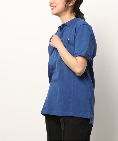 GIORDANO（ジョルダーノ）の「[GIORDANO] ナポレオン刺繍ポロシャツ ユニセックス（ポロシャツ・レディース・ブラック/ベージュ/ブルー/グリーン/杢グレー/ブルー系その他・MEDIUM/LARGE/X-LARGE/SMALL）」の2枚目の写真