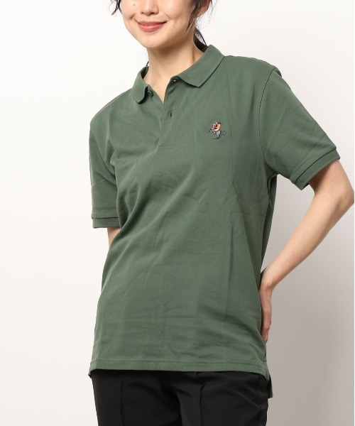 GIORDANO（ジョルダーノ）の「[GIORDANO] ナポレオン刺繍ポロシャツ ユニセックス（ポロシャツ・レディース・ブラック/ベージュ/ブルー/グリーン/杢グレー/ブルー系その他・MEDIUM/LARGE/X-LARGE/SMALL）」の5枚目の写真