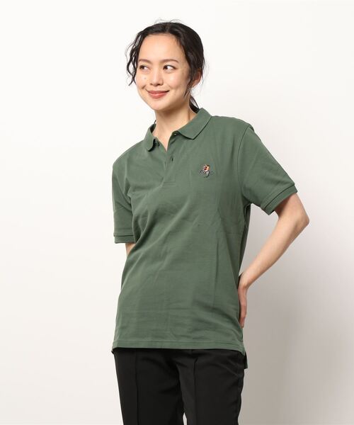 GIORDANO（ジョルダーノ）の「[GIORDANO] ナポレオン刺繍ポロシャツ ユニセックス（ポロシャツ・レディース・ブラック/ベージュ/ブルー/グリーン/杢グレー/ブルー系その他・MEDIUM/LARGE/X-LARGE/SMALL）」の14枚目の写真