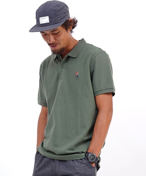 GIORDANO（ジョルダーノ）の「[GIORDANO] ナポレオン刺繍ポロシャツ ユニセックス（ポロシャツ・レディース・ブラック/ベージュ/ブルー/グリーン/杢グレー/ブルー系その他・MEDIUM/LARGE/X-LARGE/SMALL）」の13枚目の写真