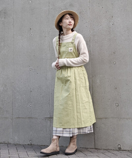 スーパーセール対象 一部店舗限定 エプロンドレス ワンピース Onigiri オニギリ のファッション 最大級通販 Arenatheatre Net