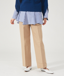 qualite | コットン2重織ストレートパンツ(チノパンツ)