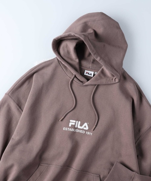FILA(フィラ)の「【FILA】スウェットパーカー(パーカー・レディース・ネイビー/ブラウン/グレー/ブラック・ONE SIZE)」の3枚目の写真