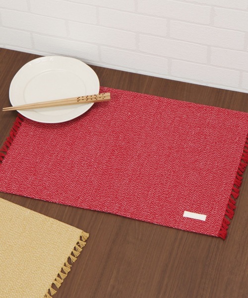 studio CLIP（スタディオクリップ）の「シャンブレー織りランチョンマット（ランチョンマット/テーブルウェア・レディース・ライトブルー/レッド/イエロー/グリーン/グレー/ベージュ/パープル・FREE）」の7枚目の写真