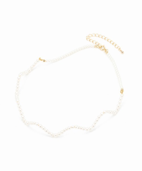 Casselini（キャセリーニ）の「Casselini(キャセリーニ)なみなみビーズチョーカー（ネックレス・レディース・オフホワイト/マルチ・FREE）」の11枚目の写真