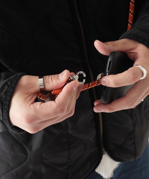 BIRTHDAY BAR(バースデイバー)の「【全機種対応】パラコード モバイルストラップ スマホショルダー 本革(スマホグッズ・レディース・ブラック/オレンジ/ブルー/カーキ/ベージュ/ブラック系・フリー)」の20枚目の写真