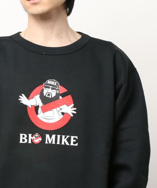 BIG MIKE(ビッグマイク)の「BIG MIKE ビッグマイク/ ヘビーウエイト プリントスウェットプルオーバー GOAST MIKE SWEAT // 102138801(スウェット・メンズ・ブラック/ネイビー/杢グレー・MEDIUM/LARGE/X-LARGE)」の10枚目の写真