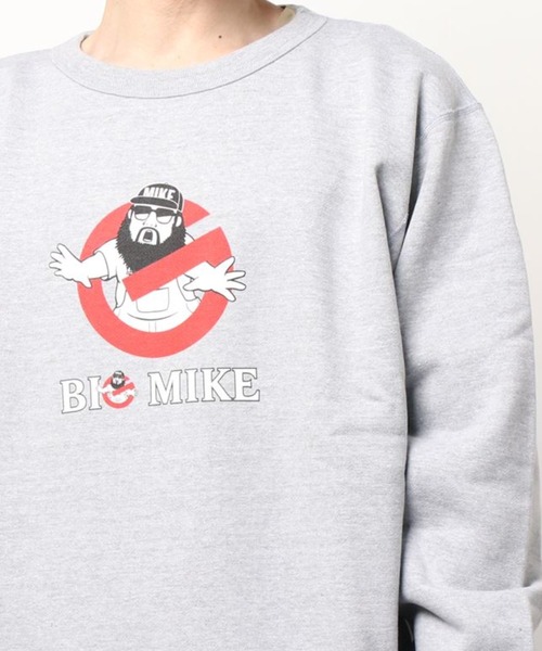 BIG MIKE(ビッグマイク)の「BIG MIKE ビッグマイク/ ヘビーウエイト プリントスウェットプルオーバー GOAST MIKE SWEAT // 102138801(スウェット・メンズ・ブラック/ネイビー/杢グレー・MEDIUM/LARGE/X-LARGE)」の11枚目の写真