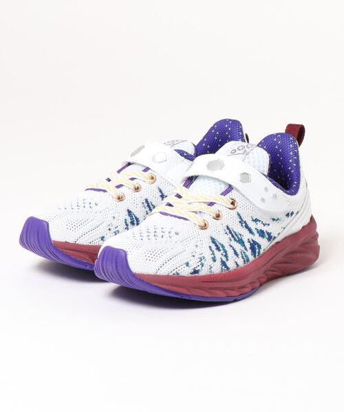 瞬足（シュンソク）の「瞬足 シュンソク キッズ スニーカー【鬼滅の刃コラボ】 軽量/幅広3E（スニーカー・キッズ・ホワイト×ネイビー/ブルー系その他/ブラック×レッド/ネイビー/レッド/パープル/ホワイト系その他/ブルー系その他2・21.0cm/21.5cm/22.5cm/19.0cm/17.0cm/23.5cm/20.0cm/23.0cm/24.0cm/24.5cm/18.0cm/22.0cm）」の3枚目の写真