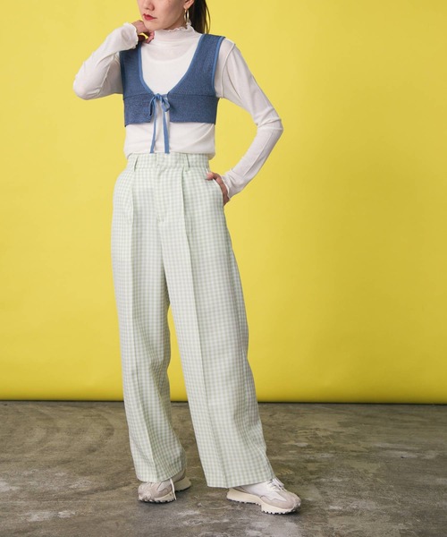 bohmal（ボマール）の「前後2wayメランジリブニットビスチェ（ベスト・レディース・レッド/イエロー/ブルー・FREE）」の11枚目の写真