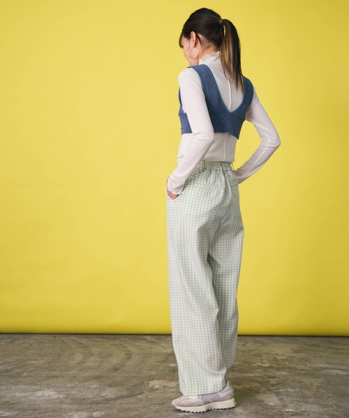 bohmal（ボマール）の「前後2wayメランジリブニットビスチェ（ベスト・レディース・レッド/イエロー/ブルー・FREE）」の12枚目の写真