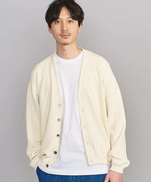BEAUTY&YOUTH UNITED ARROWS（ビューティーアンドユースユナイテッドアローズ）の「BY クリーン コットン Vカーディガン（カーディガン/ボレロ・メンズ・ネイビー/クリーム/レッド・S/M/XL/L）」の2枚目の写真