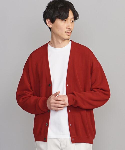 BEAUTY&YOUTH UNITED ARROWS（ビューティーアンドユースユナイテッドアローズ）の「BY クリーン コットン Vカーディガン（カーディガン/ボレロ・メンズ・ネイビー/クリーム/レッド・S/M/XL/L）」の8枚目の写真