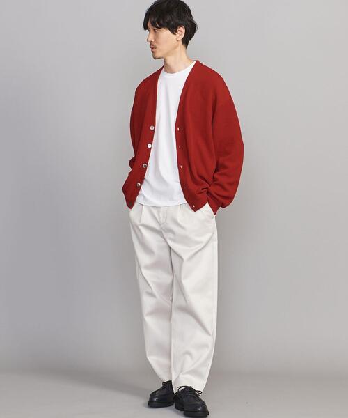 BEAUTY&YOUTH UNITED ARROWS（ビューティーアンドユースユナイテッドアローズ）の「BY クリーン コットン Vカーディガン（カーディガン/ボレロ・メンズ・ネイビー/クリーム/レッド・S/M/XL/L）」の7枚目の写真