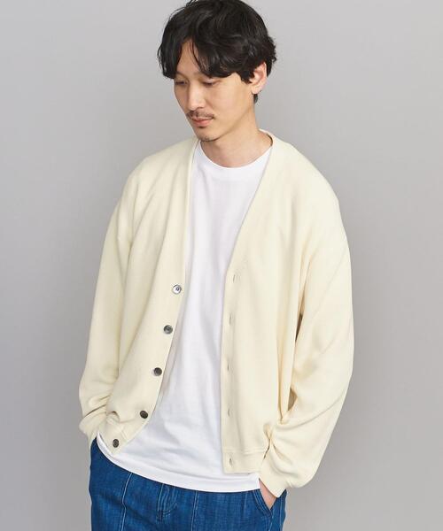 BEAUTY&YOUTH UNITED ARROWS（ビューティーアンドユースユナイテッドアローズ）の「BY クリーン コットン Vカーディガン（カーディガン/ボレロ・メンズ・ネイビー/クリーム/レッド・S/M/XL/L）」の5枚目の写真