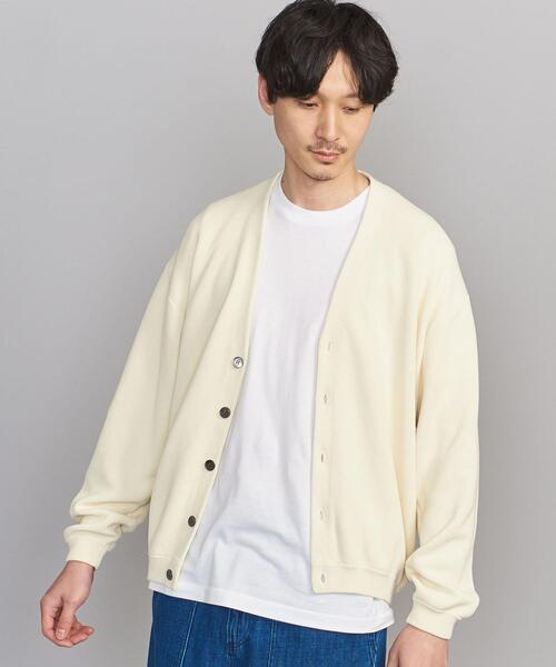 BEAUTY&YOUTH UNITED ARROWS（ビューティーアンドユースユナイテッドアローズ）の「BY クリーン コットン Vカーディガン（カーディガン/ボレロ・メンズ・ネイビー/クリーム/レッド・S/M/XL/L）」の4枚目の写真