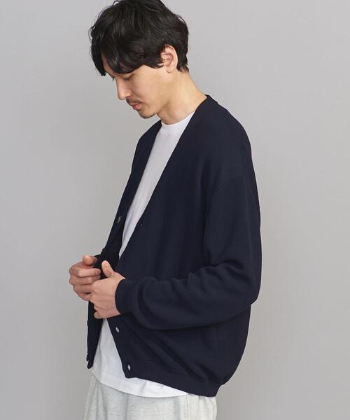 BEAUTY&YOUTH UNITED ARROWS（ビューティーアンドユースユナイテッドアローズ）の「BY クリーン コットン Vカーディガン（カーディガン/ボレロ・メンズ・ネイビー/クリーム/レッド・S/M/XL/L）」の13枚目の写真