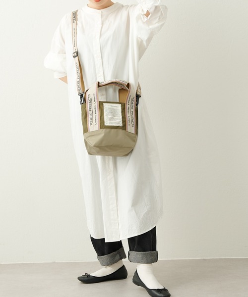 THEATRE PRODUCTS(シアタープロダクツ)の「【新色追加】THEATRE PRODUCTS / Dailyrusset別注 ジャガードテープ2wayバッグ(S)(ショルダーバッグ・レディース・ホワイト/ブラック/カーキ/ブラック×グレー/ピンク/グレー/オレンジ/ブルー/グリーン/ピンク系1/ピンク系2/オレンジ系1/ホワイト×ネイビー/パープル/ネイビー/ブラウン/ベージュ・FREE)」の20枚目の写真