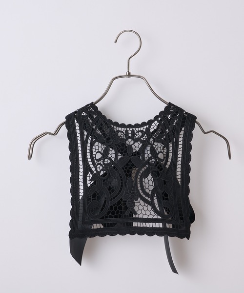 CIAOPANIC（チャオパニック）の「レース×リボン付け襟（付け襟・レディース・ブラック/オフホワイト・ONESIZE）」の21枚目の写真