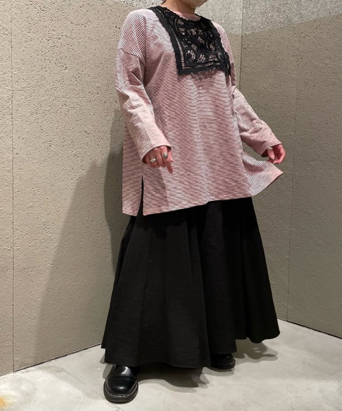 CIAOPANIC（チャオパニック）の「レース×リボン付け襟（付け襟・レディース・ブラック/オフホワイト・ONESIZE）」の19枚目の写真