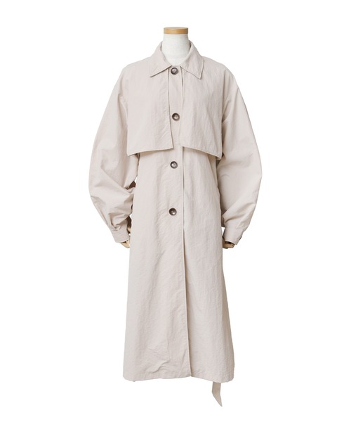 reca（レカ）の「スタンドカラーボリュームスリーブトレンチコート（トレンチコート・レディース・サンドベージュ/ベージュ・L/M）」の9枚目の写真