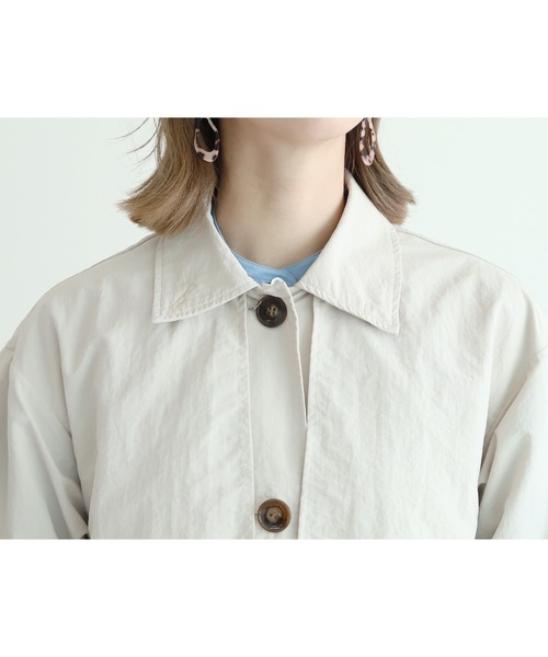 reca（レカ）の「スタンドカラーボリュームスリーブトレンチコート（トレンチコート・レディース・サンドベージュ/ベージュ・L/M）」の22枚目の写真