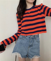 urge：（アージコロン ）の「【URGE：】ボーター ショート丈 ニット（ニット/セーター）」