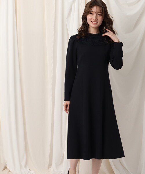 セール 取り外せるレース襟付き フレアワンピース ワンピース Couture Brooch クチュールブローチ のファッション通販 Zozotown