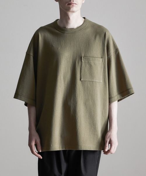 ESPONT(エスポント)の「【ESPONT】organic cotton basic big Tee(Tシャツ/カットソー・メンズ・ブラック/オリーブ/アイボリー・S/M/L)」の1枚目の写真