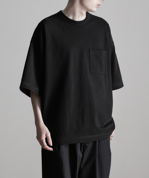 ESPONT(エスポント)の「【ESPONT】organic cotton basic big Tee(Tシャツ/カットソー・メンズ・ブラック/オリーブ/アイボリー・S/M/L)」の3枚目の写真
