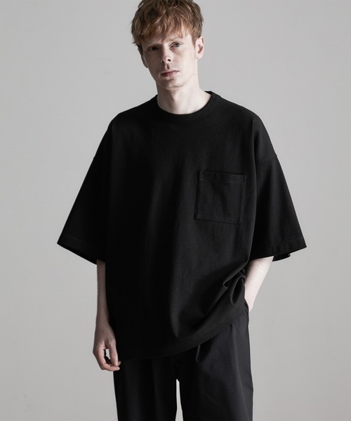 ESPONT(エスポント)の「【ESPONT】organic cotton basic big Tee(Tシャツ/カットソー・メンズ・ブラック/オリーブ/アイボリー・S/M/L)」の5枚目の写真