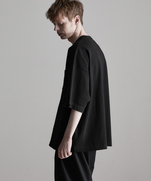 ESPONT(エスポント)の「【ESPONT】organic cotton basic big Tee(Tシャツ/カットソー・メンズ・ブラック/オリーブ/アイボリー・S/M/L)」の6枚目の写真