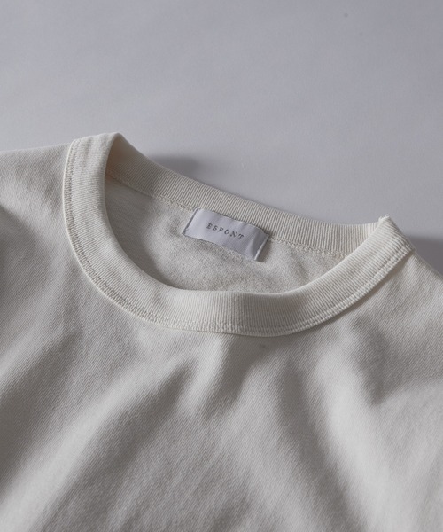 ESPONT(エスポント)の「【ESPONT】organic cotton basic big Tee(Tシャツ/カットソー・メンズ・ブラック/オリーブ/アイボリー・S/M/L)」の12枚目の写真