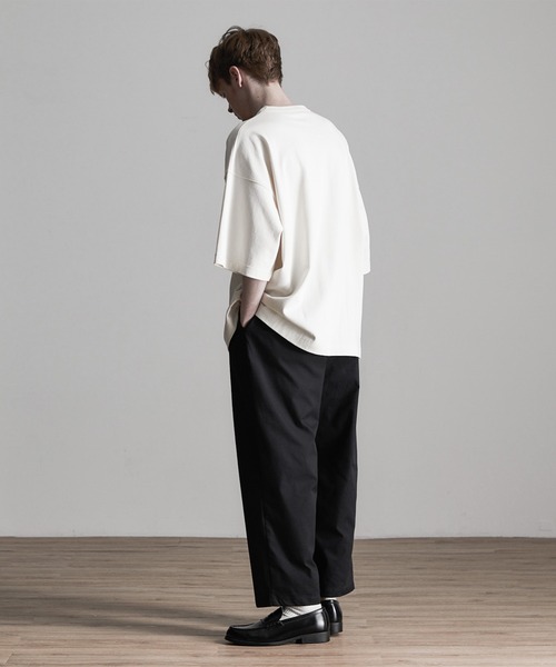 ESPONT(エスポント)の「【ESPONT】organic cotton basic big Tee(Tシャツ/カットソー・メンズ・ブラック/オリーブ/アイボリー・S/M/L)」の18枚目の写真