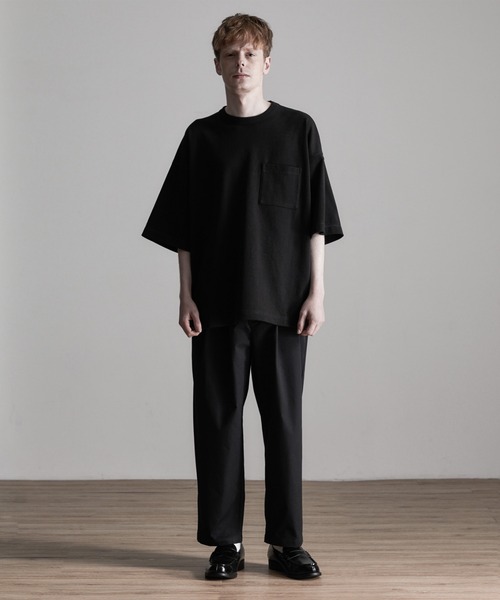 ESPONT(エスポント)の「【ESPONT】organic cotton basic big Tee(Tシャツ/カットソー・メンズ・ブラック/オリーブ/アイボリー・S/M/L)」の21枚目の写真