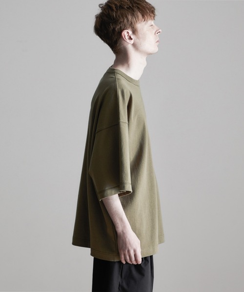 ESPONT(エスポント)の「【ESPONT】organic cotton basic big Tee(Tシャツ/カットソー・メンズ・ブラック/オリーブ/アイボリー・S/M/L)」の10枚目の写真