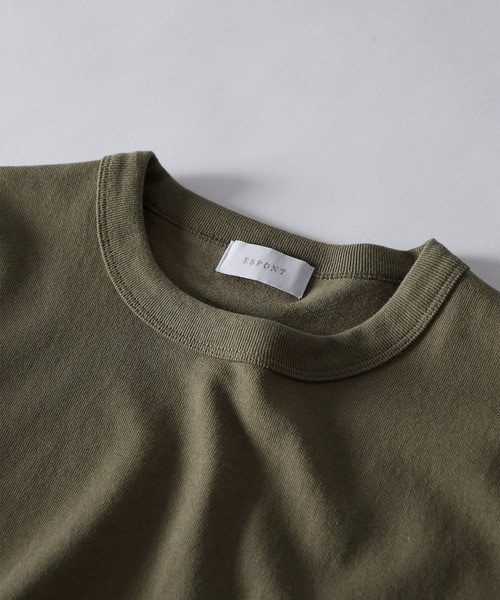 ESPONT(エスポント)の「【ESPONT】organic cotton basic big Tee(Tシャツ/カットソー・メンズ・ブラック/オリーブ/アイボリー・S/M/L)」の14枚目の写真