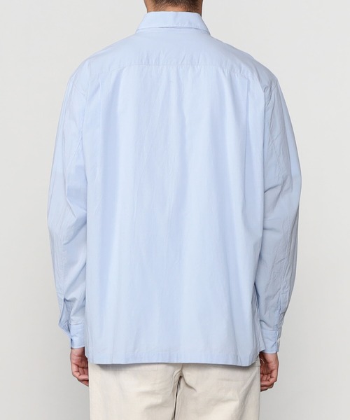 DANTON（ダントン）の「DANTON | ジップアップシャツ MEN（シャツ/ブラウス・メンズ・チャコール/サックスブルー/ベージュ・42/40）」の17枚目の写真