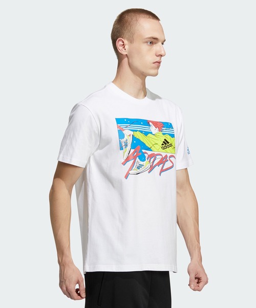 adidas（アディダス）の「東京 オープンソース 半袖Tシャツ / アディダス（ジェンダーニュートラル/メンズ/レディース）（Tシャツ/カットソー・メンズ・ホワイト/ブラック・MEDIUM/LARGE/X-LARGE/XX-LARGE/XXX-LARGE/SMALL/X-SMALL）」の8枚目の写真