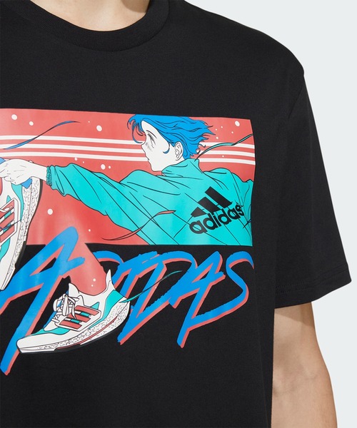 adidas（アディダス）の「東京 オープンソース 半袖Tシャツ / アディダス（ジェンダーニュートラル/メンズ/レディース）（Tシャツ/カットソー・メンズ・ホワイト/ブラック・MEDIUM/LARGE/X-LARGE/XX-LARGE/XXX-LARGE/SMALL/X-SMALL）」の9枚目の写真